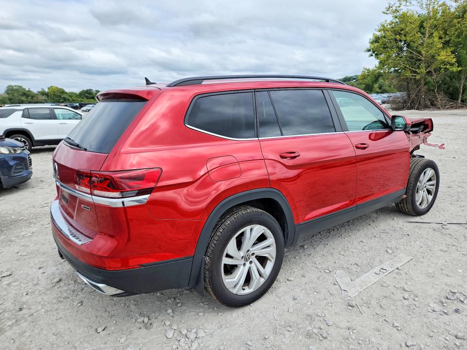 2021 VOLKSWAGEN ATLAS SE, фото 3, лот 11175379