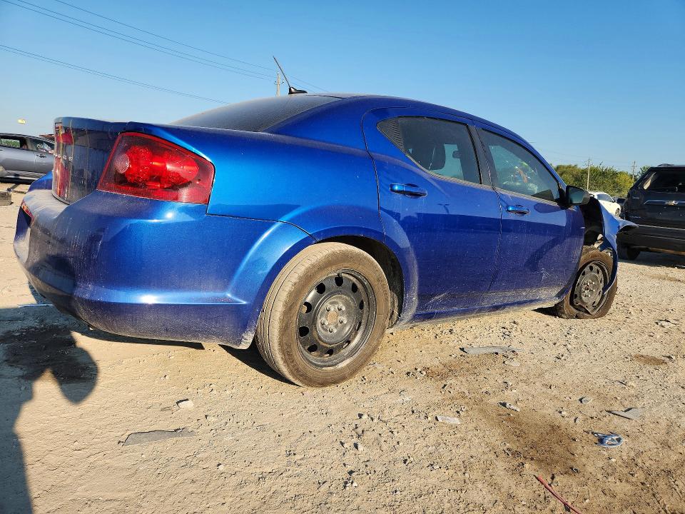 2012 DODGE AVENGER SE, фото 3, лот 10806102