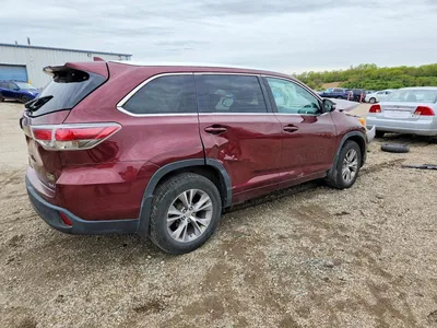 2015 TOYOTA HIGHLANDER XLE, фото 3, лот 10556961