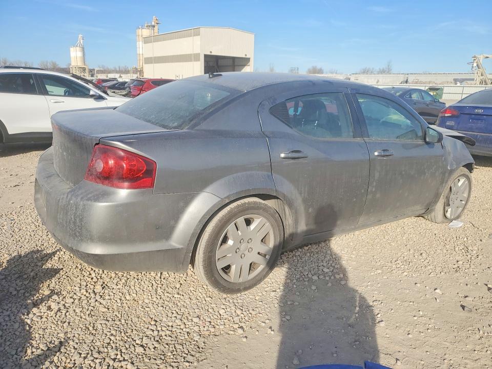 2012 DODGE AVENGER SE, фото 3, лот 10805073