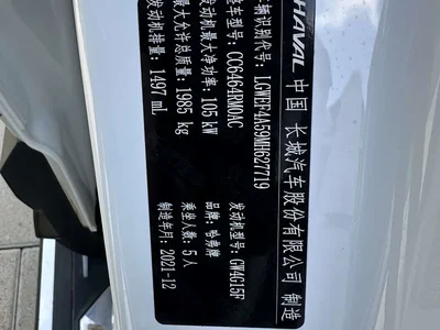 2021 Haval H6 Model National Trend Edition 1.5T Auto Champion, фото 2, лот 10283473