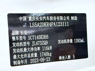 2023 Changan Eado Enjoy Edition PLUS Blue Whale NE 1.4T GDI DCT Premium Edition, фото 4, лот 10252069