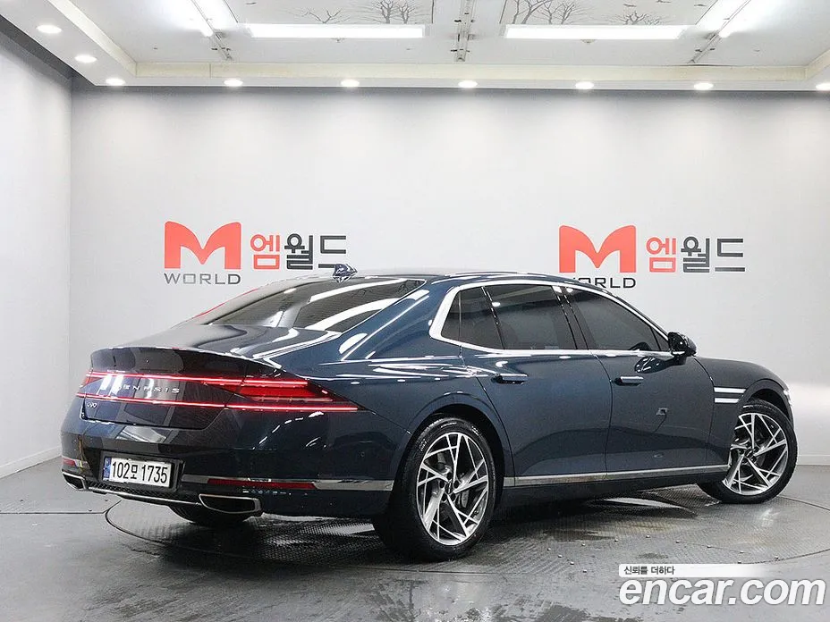 2022 Genesis G90 Gasoline 3.5 Turbo AWD, фото 3, лот 11181240