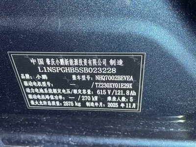 2025 XPeng P7 702km Long Range Edition, фото 3, лот 10399998