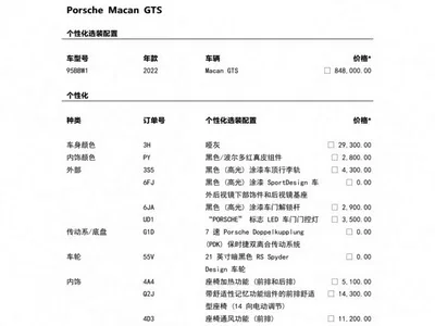 2022 Porsche Macan GTS 2.9T, фото 2, лот 10888416